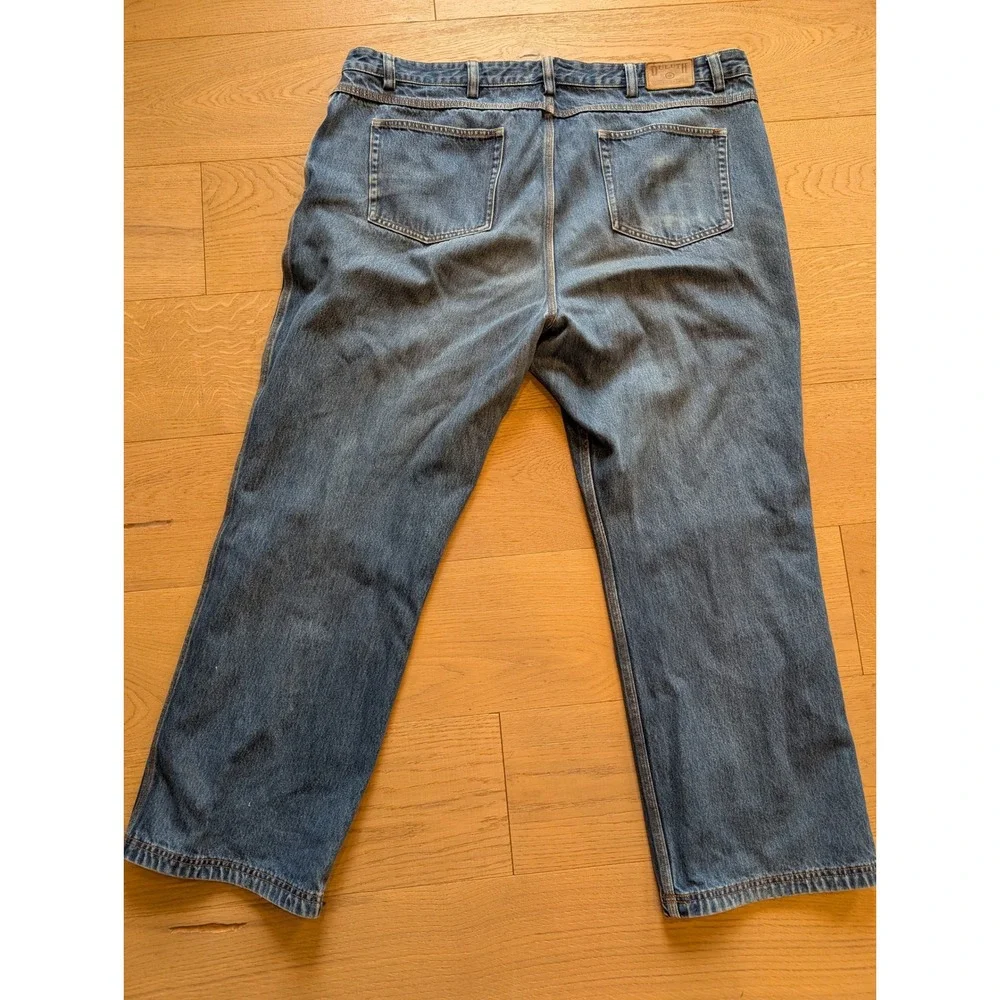 Duluth Trading Co. Denim Ballroom Jeans Relaxed Fit Carpenter‎ Style 46x32